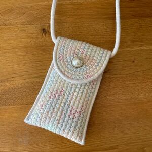 Lightweight Multicolor Quilted Phone Shoulder Bag